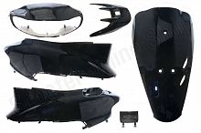 Пластик   Honda Dio AF35 New  черный глянец   комплект