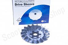 Шкив вариатора  Yamaha Jog 50   (алюминий, d-13, +ступица)   "ZUNA"