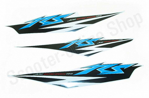 Наклейки Yamaha RS 38х7см фото фотография изображение картинка Наклейки Yamaha RS 38х7см фото фотография изображение картинка