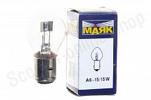 Лампа фары 6v 15/15w BA20d Маяк 61615