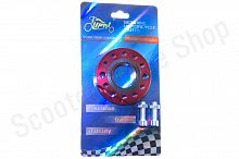 Адаптер патрубка карбюратора поворотный  d25-D59.3-h9.8  L45  красный