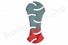 Наклейка на бак   MOTOSTAR   (силикон, красная)   (#5018)