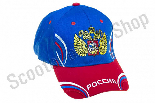 Кепка бейсболка Бейсболка Россия красно-синяя фото фотография 