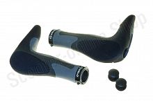 Грипсы VELO 148 мм, анатомические, с резиновыми рогами, с памятью формы