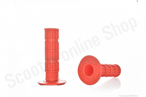 Грипсы (ручки руля)  универсальные  #1  "GLUE"  (красные)