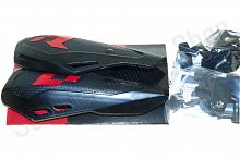 Защита рук двухкомпонентная + крепеж на руль + крепеж на рычаги R-Tech HP-1 черная