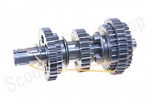 Вал КПП вторичный в сборе 162FMJ  CG150  Racer RC150-23 Tiger  L-147мм