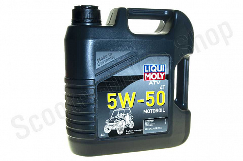 20738 Масло моторное LiquiMoly ATV 4T Motoroil 5W-50 SN MA2 НС-синт. 4л фото фотография изображение картинка