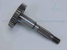 Вал заднего колеса с шестерней  Yamaha  TW