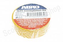 ABRO Изолента желтая 0,18*9,1м