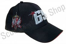 Кепка бейсболка Бейсболка   69 NICKY HAYDEN   (черная, 100% хлопок)