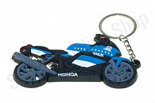 Брелок резиновый   байк   "HONDA"   (синий)   (KML)