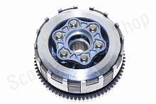 Сцепление в сборе 157FMI, 162FMJ  (CG,CB 125-150) (4 болта, 5 дисков, 73T) 