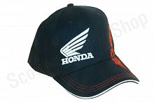 Кепка бейсболка Бейсболка Honda черно-красная #2