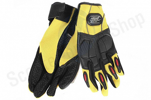 Мотоперчатки перчатки мото Перчатки Pro-Biker MCS-22 Yellow, M фото фотография 