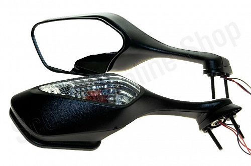 Зеркала Honda CBR1000RR 08-16, VFR800 14-19, VFR1200 10-19 с поворотниками фото фотография изображение картинка