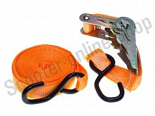 Ремень стяжной с натяжным механизмом 500кг, оранжевый   "LAVITA"