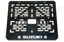 Рамка номера мото старого образца надпись "Suzuki" 