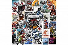 Стикерпак мотокросс 50 наклеек