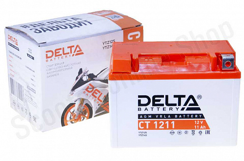 Аккумулятор  CT 1211  YTZ12S, YTZ14S 151х86х15  Delta AGM фото фотография изображение картинка