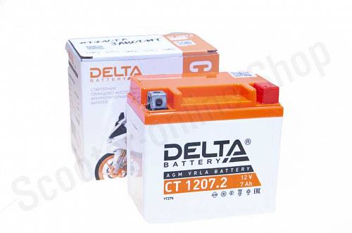 Акккумулятор CT 1207.2 Delta YTZ7S  114x70x108  фото фотография изображение картинка