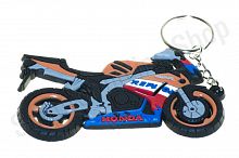 Брелок резиновый   байк   "HONDA REPSOL"   (оранжевый)   (#KML)