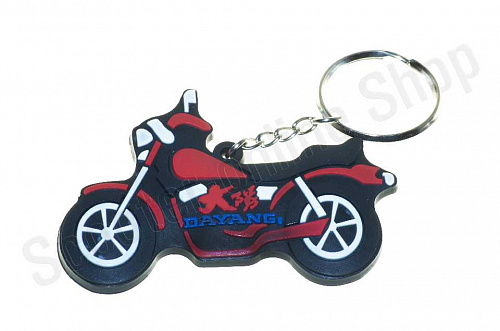 Брелок резиновый байк "DAYANG" (красный) (#YSK016) фото фотография изображение картинка Брелок резиновый байк "DAYANG" (красный) (#YSK016) фото фотография изображение картинка
