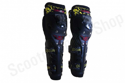Наколенники защита коленей Налокотники E05 Cuirassier желтые/черные фото фотография 