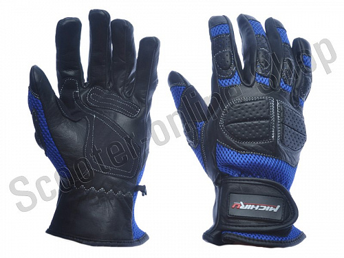 Мотоперчатки перчатки мото Перчатки G 8072 Синие M MICHIRU фото фотография 