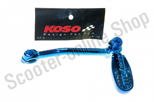 Рычаг кикстартера Yamaha JOG стайлинг синий KOSO фото фотография изображение картинка