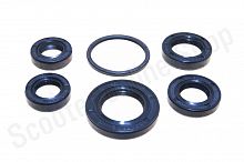 Сальники двигателя Dio AF18-27 15,5х25,5х7 2шт 20х31х7 17х30х6 24х40х7 34х39х3 комплект 6шт 