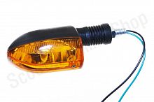 Указатель поворота DELTA, ALPHA, ORION (резиновая ножка средний оранжевое стекло)