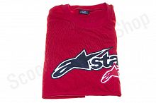 Футболка   "STARS"   size:XXL, mod:3, 100% хлопок, красная