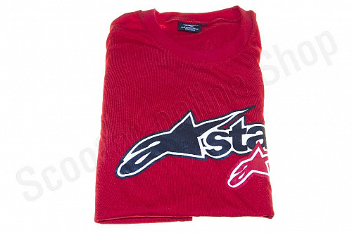 Футболка   "STARS"   size:XXL, mod:3, 100% хлопок, красная фото фотография изображение картинка