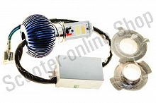 Лампа диодная универсальная с переходниками   (12V 8W/16W, 2 кристалла)   (mod:4)   "WOYE"