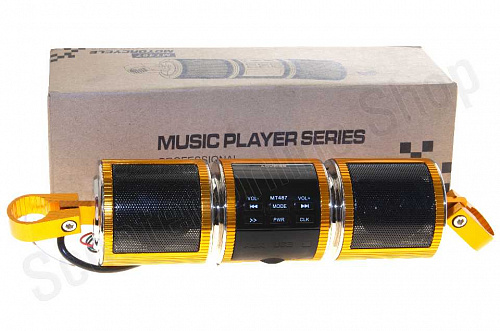 Аудиосистема   на руль   (2", 2*5W желтые, сигнализация, МР3/USB/SD)   mod:MT487   "NEO" фото фотография изображение картинка