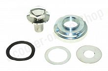 Гайка вилки руля верхняя (M24х1мм), гайка корончатая (М22х1мм) TTR250Rb