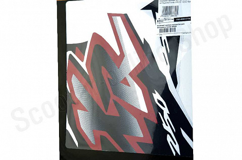 Комплект наклеек на пластик для мотоцикла Honda XR250 Черно-Красный фото фотография изображение картинка