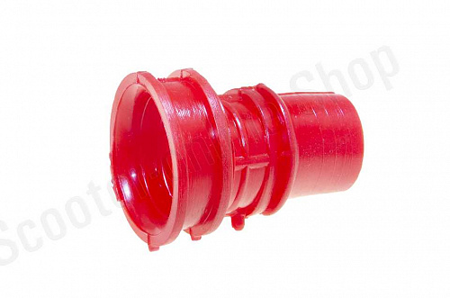 Патрубок воздушного фильтра  Dio  силиконовый, красный фото фотография изображение картинка