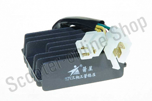 Реле зарядки   Zongshen, Lifan 200   (3+3 провода)   "JIANXING"								 фото фотография изображение картинка