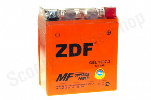 Аккумулятор  1207.3  YTX7L-BS 114х71х131 ZDF GEL фото фотография изображение картинка