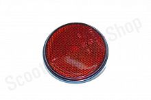 Световозвращатель катафот красный круглый . болт  d-80  Автоэлектроконтакт