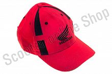 Кепка бейсболка Бейсболка   "HONDA"   (красная, 100% хлопок)