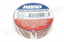ABRO Изолента красная 0,18*9,1м