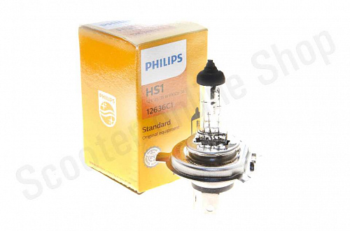 Лампа в фару  Philips  HS1 12v 35/35W  PX43t Standard  /12636C1 фото фотография изображение картинка