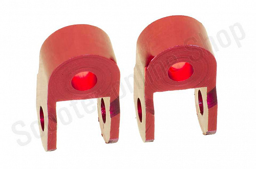 Удлинители амортизатора 30мм d-10 (красные) "RIDE IT" комплект фото фотография изображение картинка