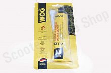 Формирователь прокладок нейтральный (черный) RTV-силиконовый термостойкий (от -50С до +310С) WOG