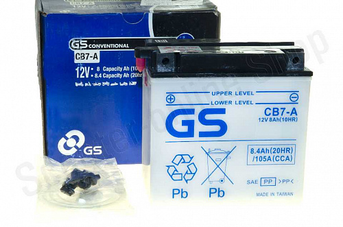 Аккумулятор GS Yuasa CB7-A 12В 8Ач 105CCA 136x76x136 мм Прямая (+-) фото фотография изображение картинка