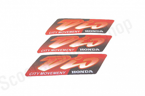 Наклейки Dio 1161B 120х45 3шт, красный фото фотография изображение картинка