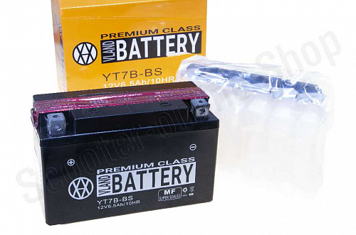 Аккумулятор YT7B-BS 12V 7A  узкий  150х65х93  "VLAND" фото фотография изображение картинка